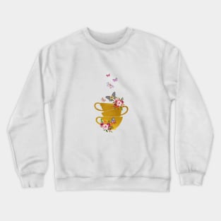 Teacups Stacked Crewneck Sweatshirt